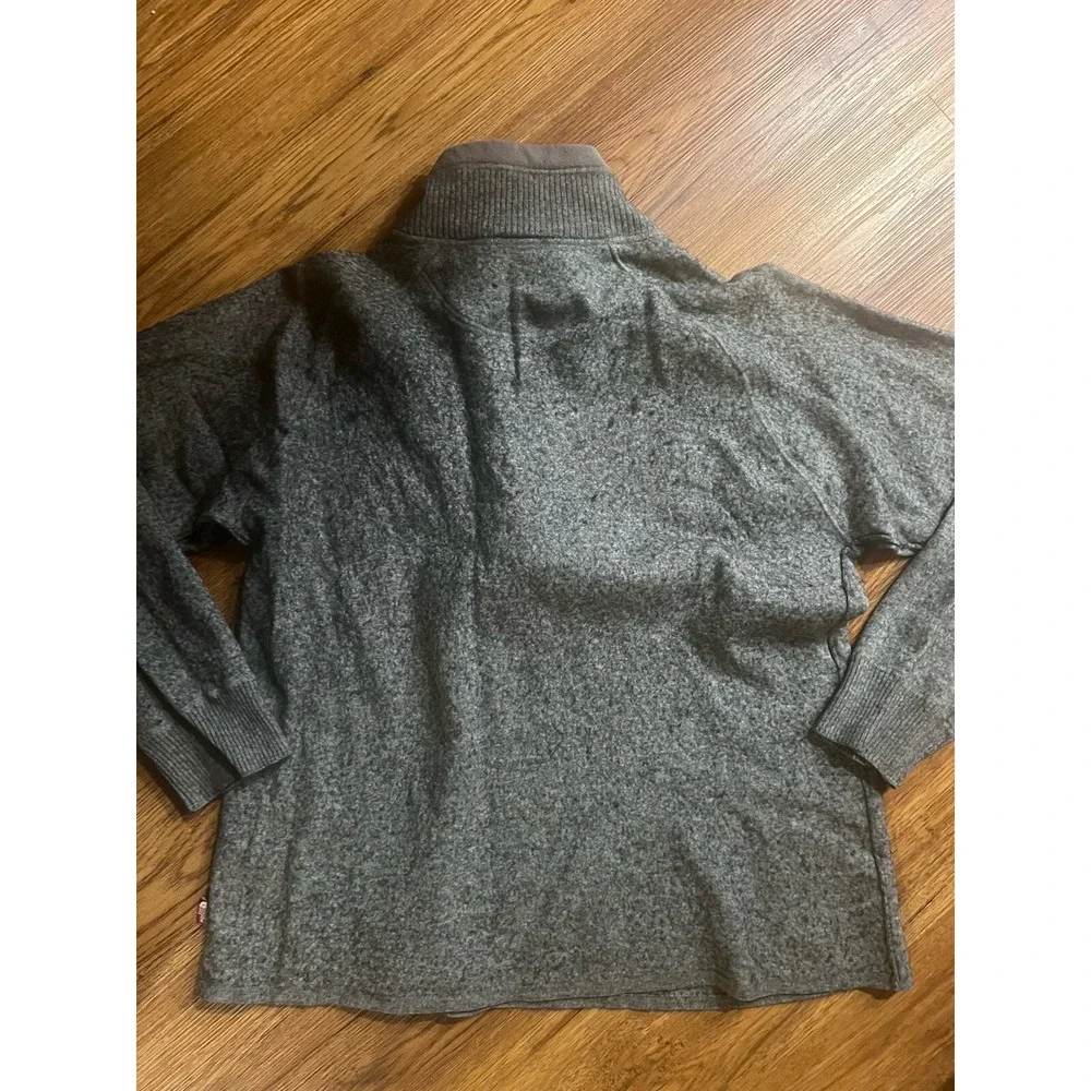 The North Face Men's Gray Sweater 1/4 Zip‎ Size XXL Wool Blend